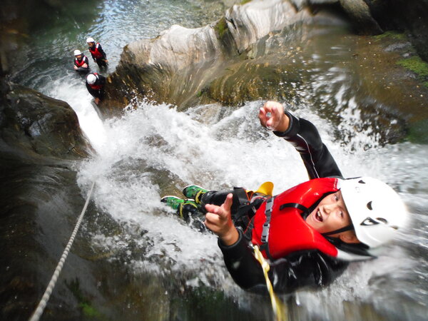 Canyoning On The Rio Roldone