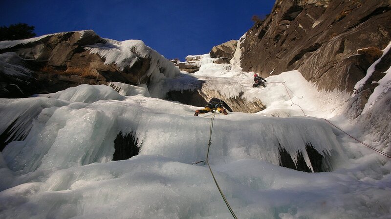 Ice Climbing In Val Daone