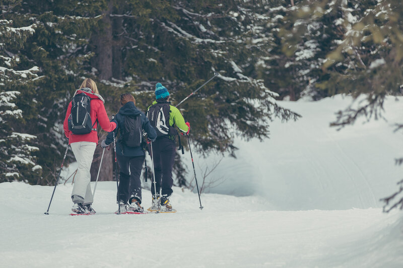 Snowshoeing In The Valle Del Chiese