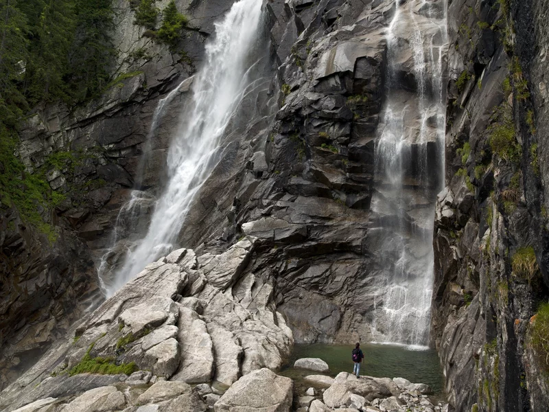 La Regina del Lago, Val Daone’s greatest waterfall, known as the Queen of the Lake