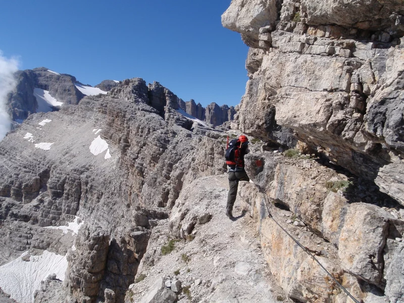 Via ferrata Alfredo Benini, Brenta Dolomites